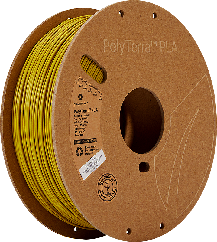 Polymaker PolyTerra PLA - 3kg - 1.75mm - Fossil Pilkas