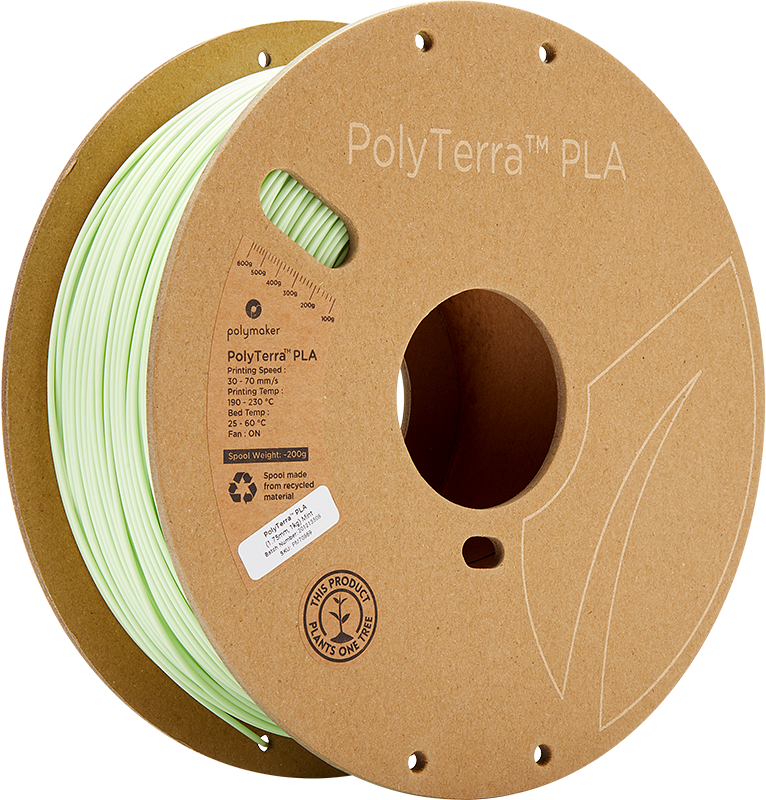 Polymaker PolyTerra PLA - 3kg - 1.75mm - Fossil Pilkas