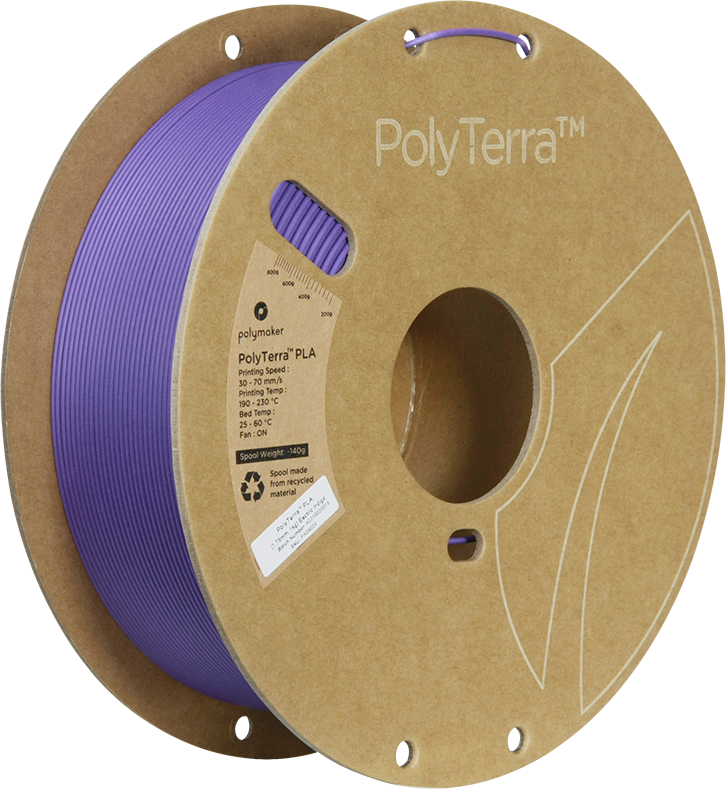 Polymaker PolyTerra PLA - 3kg - 1.75mm - Fossil Pilkas