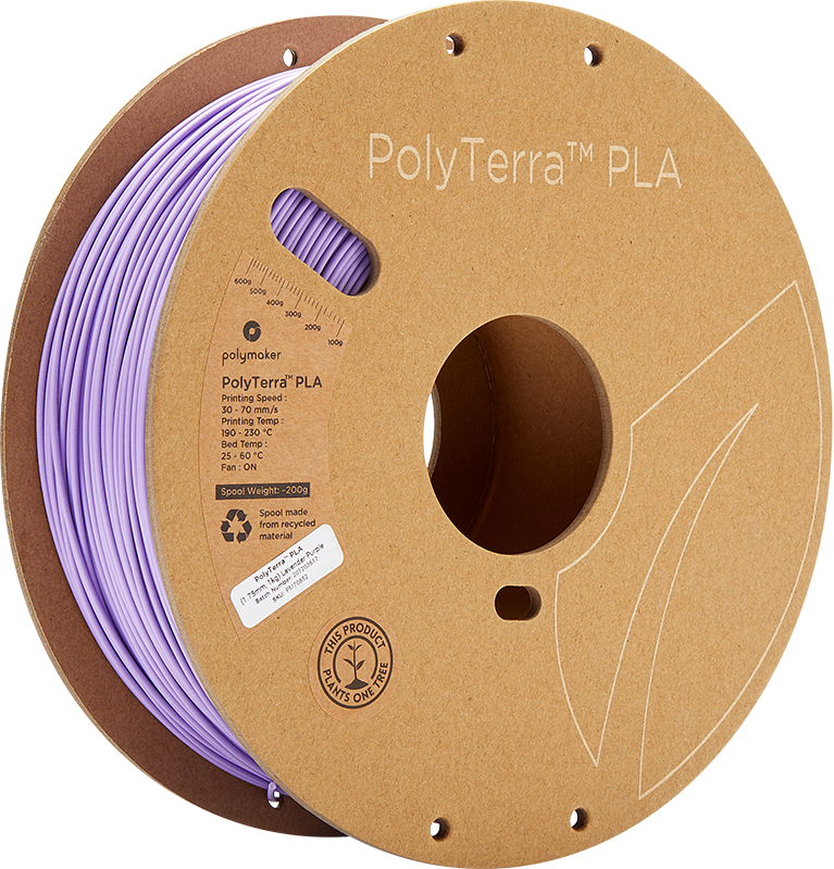 Polymaker PolyTerra PLA - 3kg - 1.75mm - Fossil Pilkas