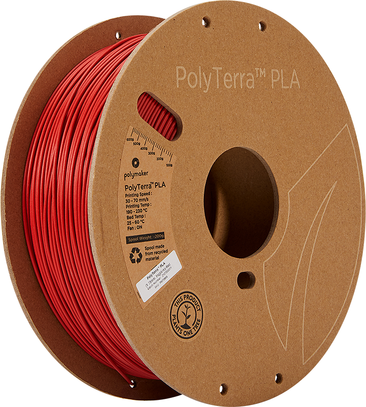 Polymaker PolyTerra PLA - 3kg - 1.75mm - Fossil Pilkas