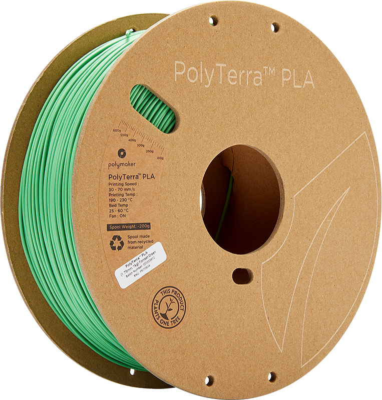 Polymaker PolyTerra PLA - 3kg - 1.75mm - Fossil Pilkas