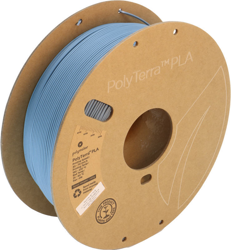Polymaker PolyTerra PLA - 3kg - 1.75mm - Fossil Pilkas
