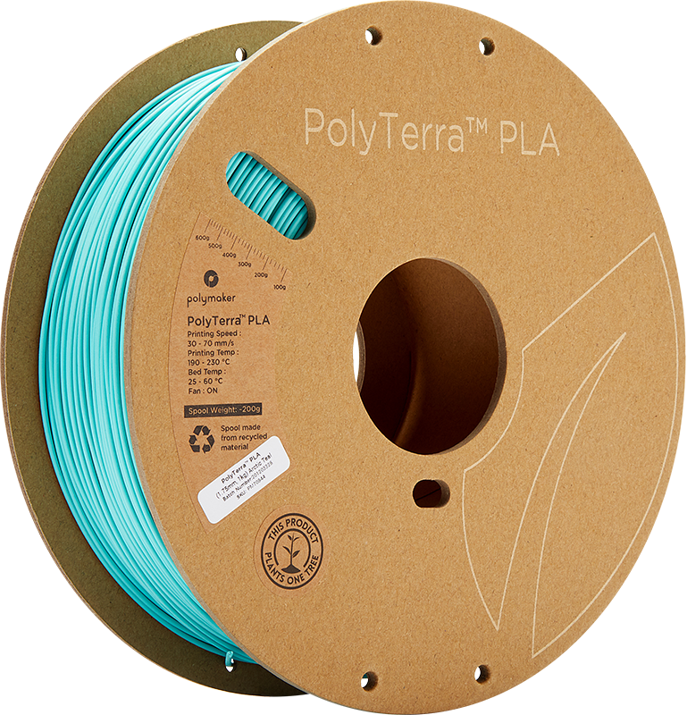 Polymaker PolyTerra PLA - 3kg - 1.75mm - Fossil Pilkas
