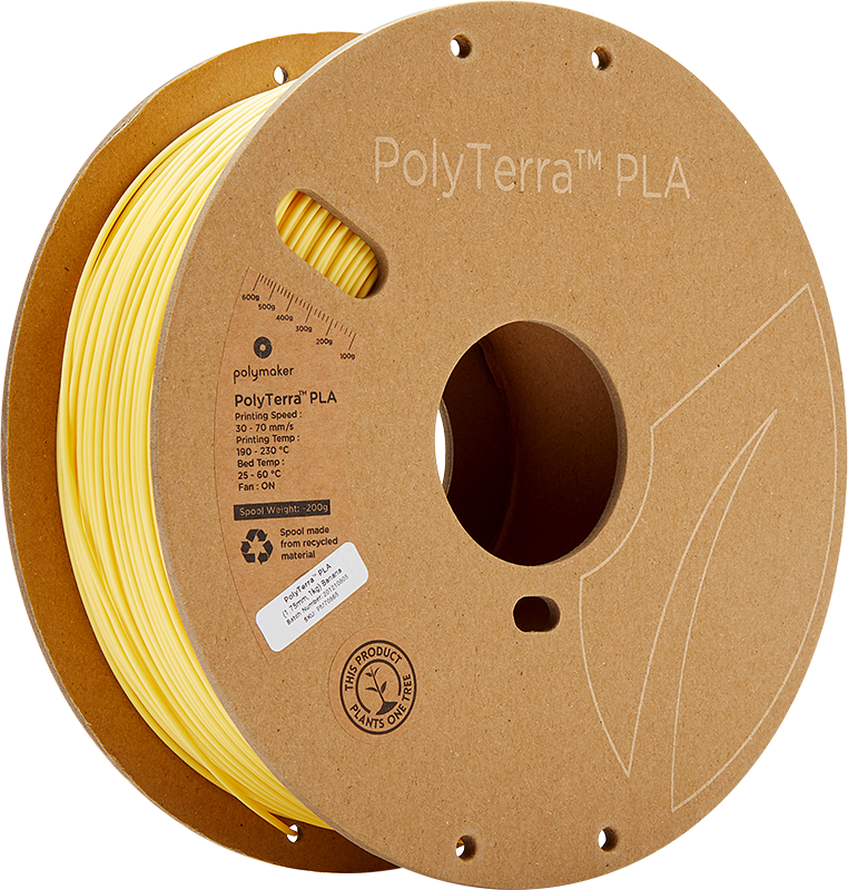 Polymaker PolyTerra PLA - 3kg - 1.75mm - Fossil Pilkas