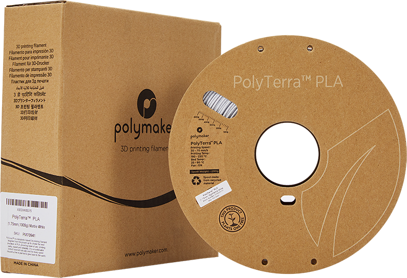 Polymaker PolyTerra PLA - 3kg - 1.75mm - Fossil Pilkas