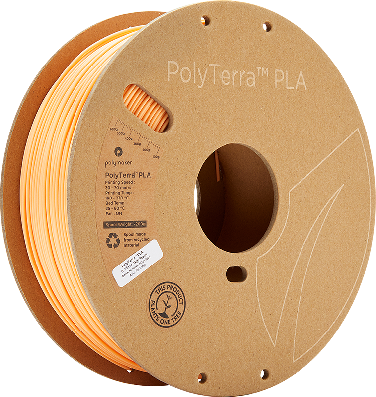Polymaker PolyTerra PLA - 3kg - 1.75mm - Fossil Pilkas