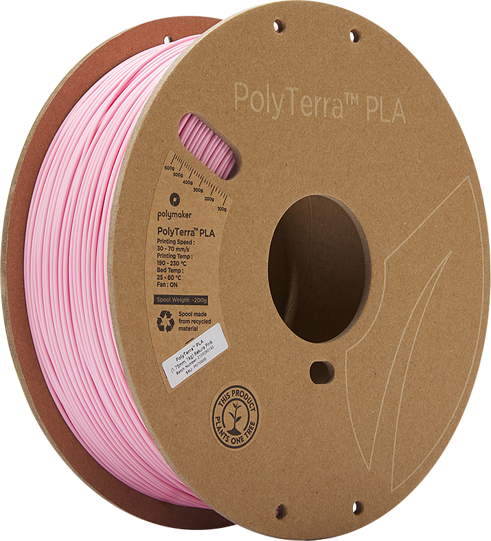 Polymaker PolyTerra PLA - 3kg - 1.75mm - Fossil Pilkas