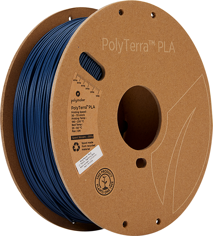 Polymaker PolyTerra PLA - 3kg - 1.75mm - Fossil Pilkas
