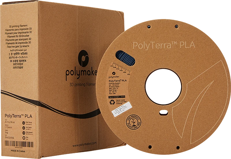 Polymaker PolyTerra PLA - 3kg - 1.75mm - Cotton Baltas
