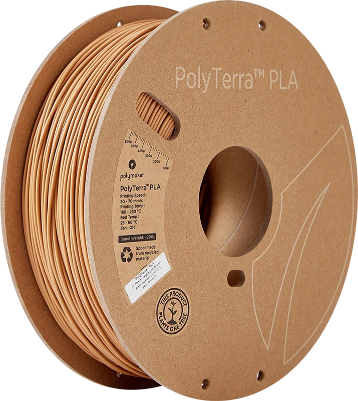 Polymaker PolyTerra PLA - 3kg - 1.75mm - Cotton Baltas