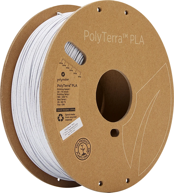 Polymaker PolyTerra PLA - 3kg - 1.75mm - Cotton Baltas