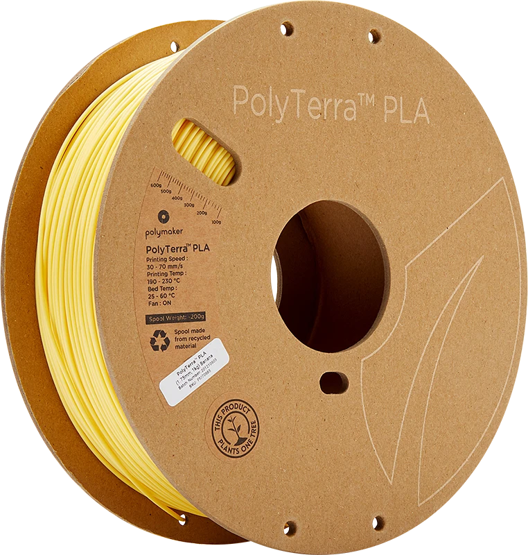 Polymaker PolyTerra PLA - 3kg - 1.75mm - Cotton Baltas