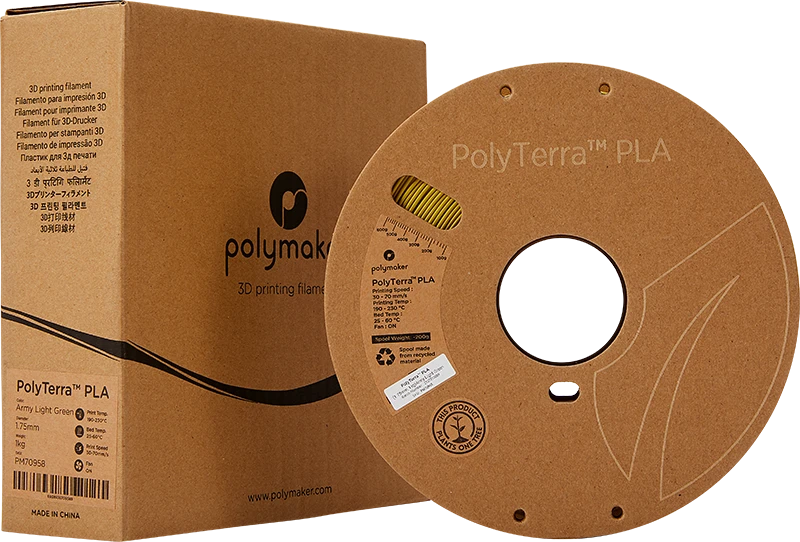 Polymaker PolyTerra PLA - 3kg - 1.75mm - Cotton Baltas