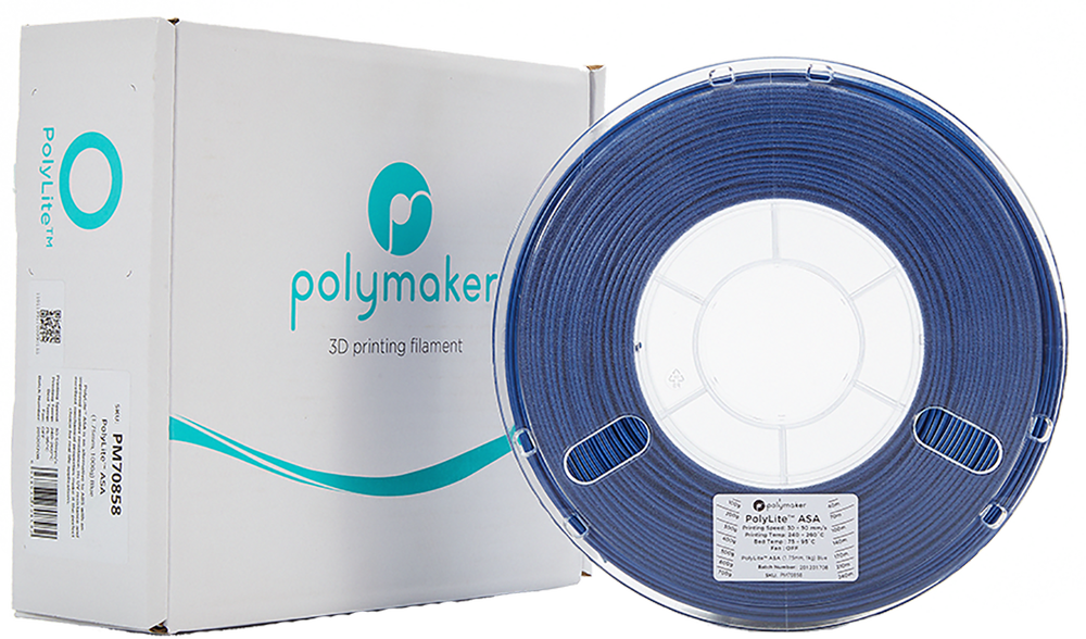 Polymaker PolyLite ASA - 3kg - 1.75mm - Juodas