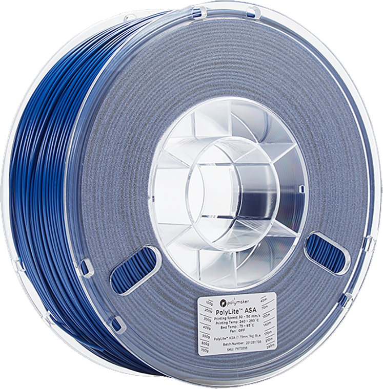 Polymaker PolyLite ASA - 3kg - 1.75mm - Juodas