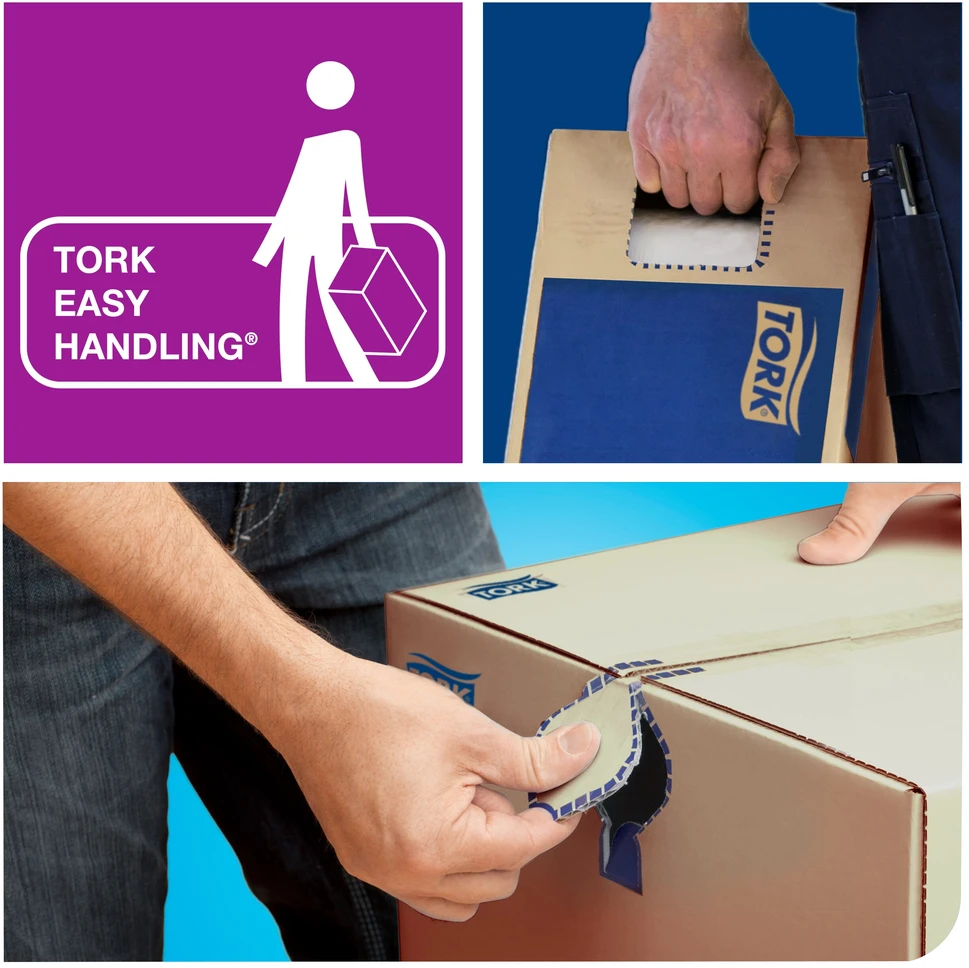 Mėlyna Popieriniai rankšluosčiai Tork Matic Soft Mėlyna Advanced H1 (290068), 2 sluoksniai, melsvos spalvos, 150m, 612 lapelių