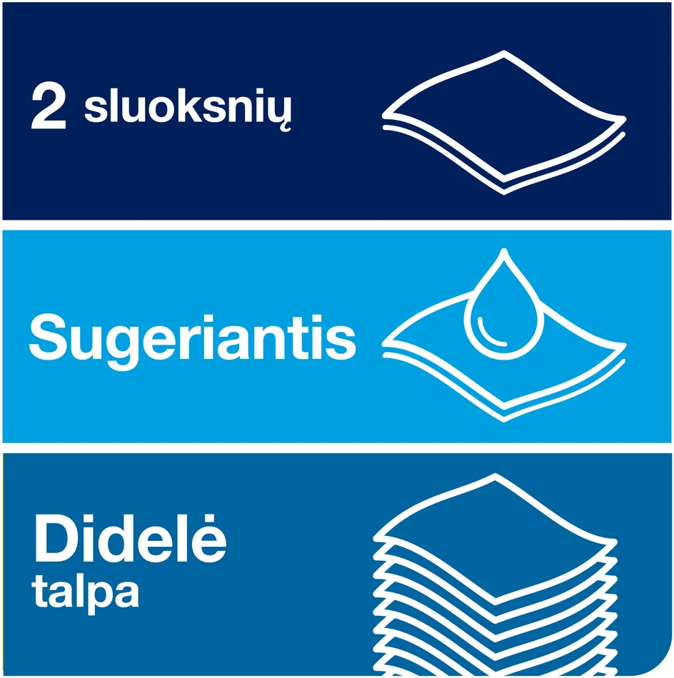 Mėlyna Popieriniai rankšluosčiai Tork Matic Soft Mėlyna Advanced H1 (290068), 2 sluoksniai, melsvos spalvos, 150m, 612 lapelių