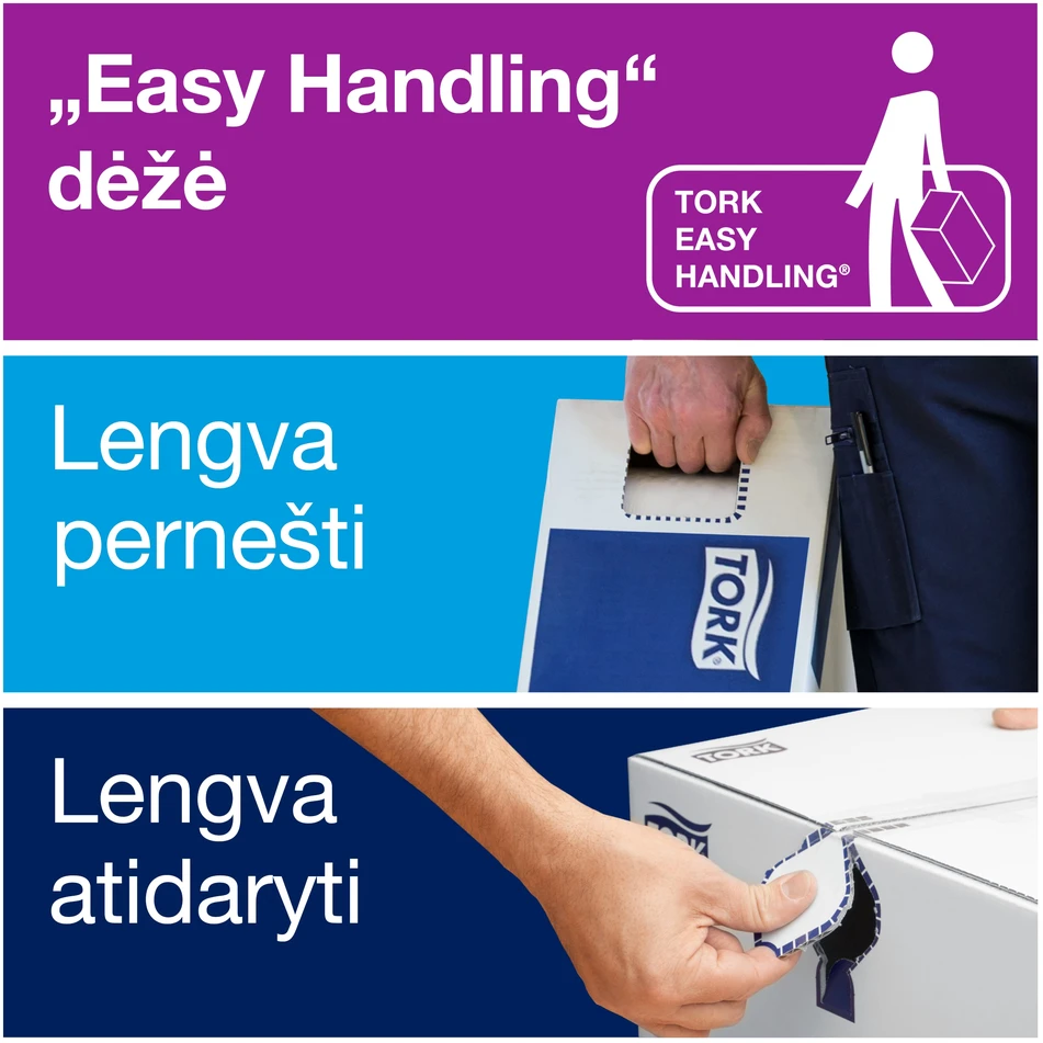 Popieriniai rankšluosčiai Tork Wiper Plus Mini Centerfeed M1 (101221), 2 sluoksniai, baltos spalvos, 75 m, 214 lapelių