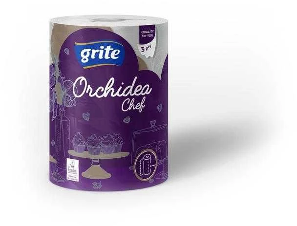 Popierinis rankšluostis Grite Orchidea, 3 sl.