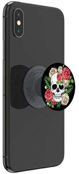 POPSOCKETS Bitter Roses išmaniojo telefono laikiklis ir pagrindas juodos spalvos