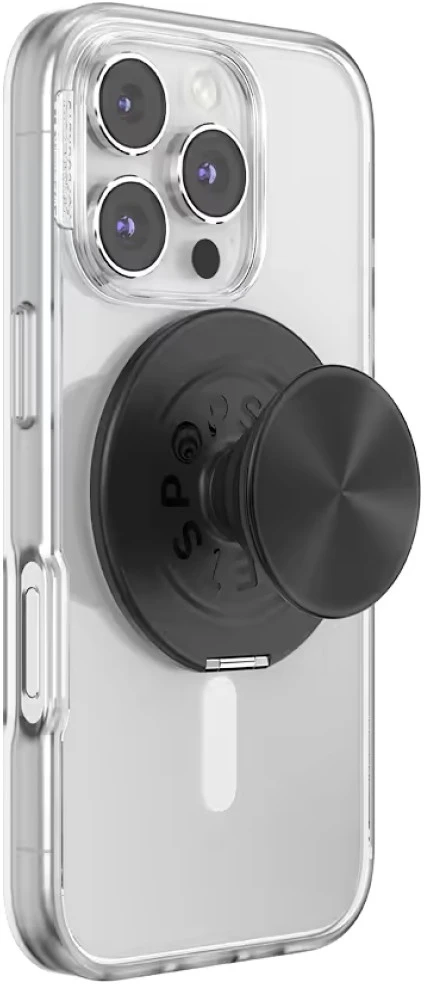 PopSockets Aluminum Radial MagSafe phone grip and stand juodas