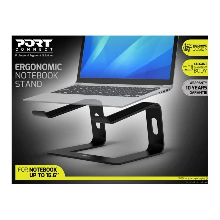 PORT DESIGNS | Ergonomic Notebook stand | 901103 | Notebook Stand | Juodas