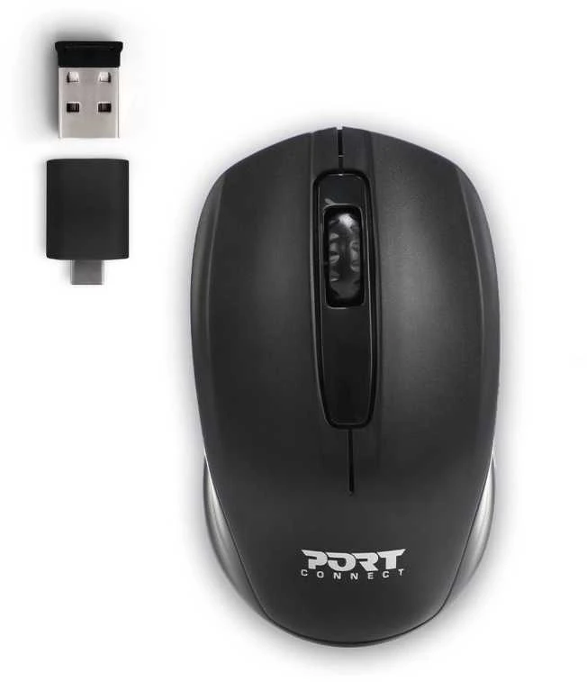 PORT DESIGNS Office Budget Retail Pelė 900508 Wireless, Juodas