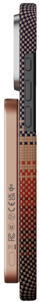 Power bank PITAKA Aramid Fiber Qi2 MagSafe sunset
