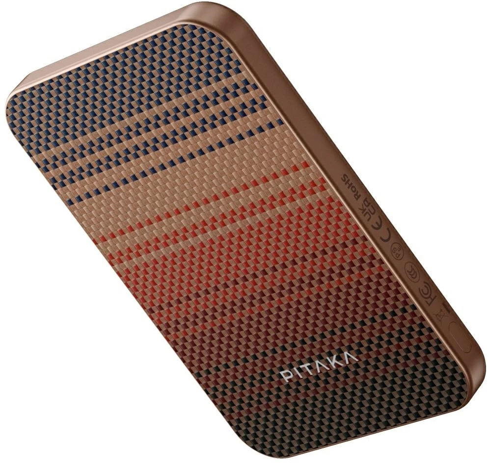 Power bank PITAKA Aramid Fiber Qi2 MagSafe sunset