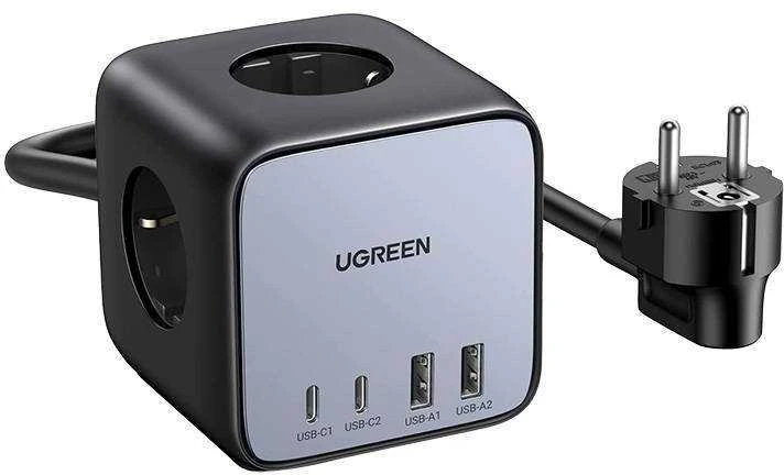Pakrovėjas UGREEN CD268, 65 W, 1.8 m/ kubas EU  (juodas)