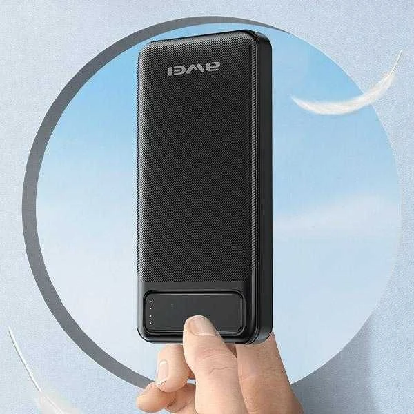 AWEI PowerBank P5K 10000mAh 2.1A juodos spalvos 2xUSB