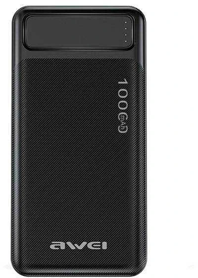 AWEI PowerBank P5K 10000mAh 2.1A juodos spalvos 2xUSB