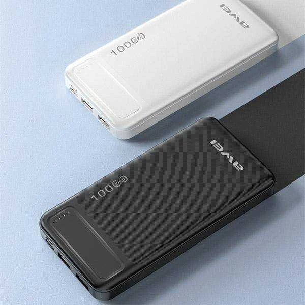 AWEI PowerBank P5K 10000mAh 2.1A juodos spalvos 2xUSB