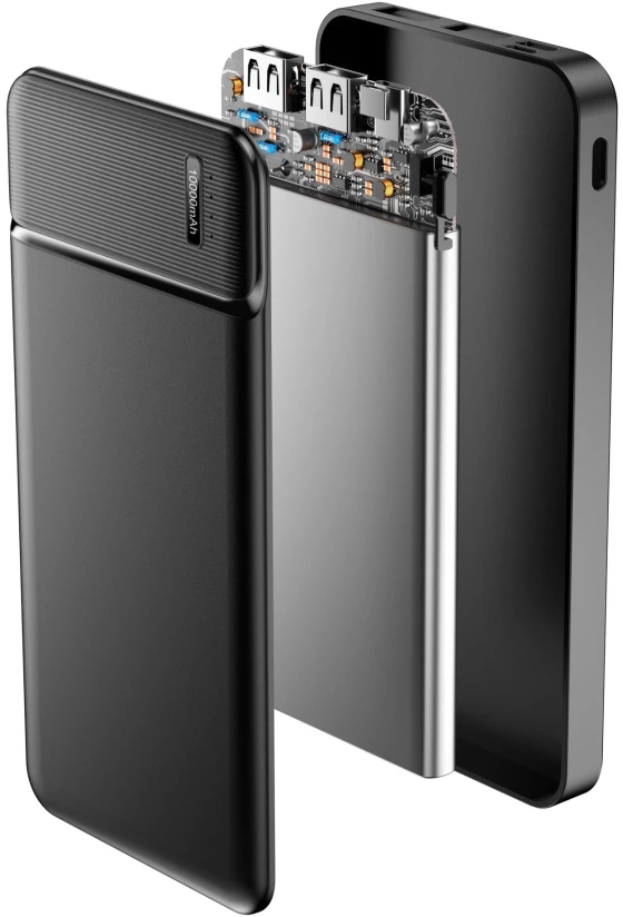 Nešiojamas įkroviklis Maxlife MXPB-01 10000 mAh, juodas