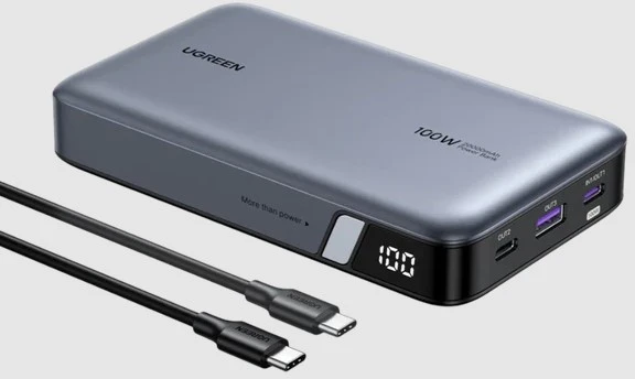 Nešiojamas įkroviklis UGREEN Nexode Power Bank 20000mAh 100W (su laidu)