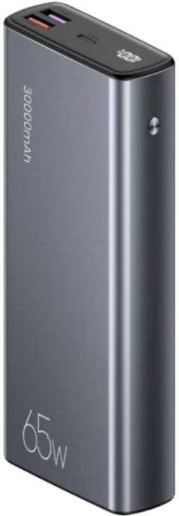 USAMS Powerbank PB59 30000mAh 65W 2xQC3.0 + PD Fast Charge juodos spalvos CMXLOGTC01 (US-CD165) + U cable