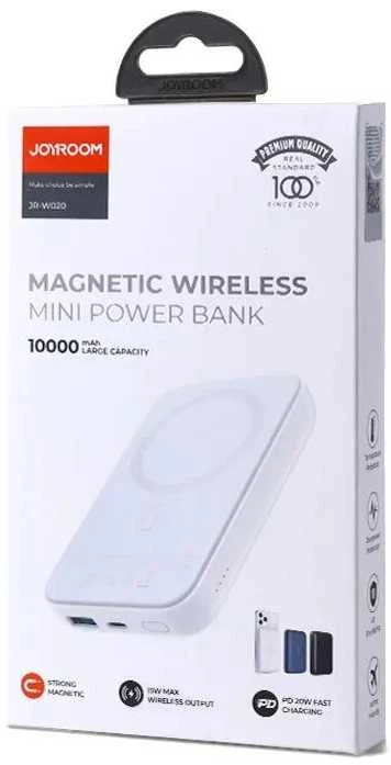 Mini Wireless PowerBank 20W 10000mAh Joyroom JR-W020 (juodas)