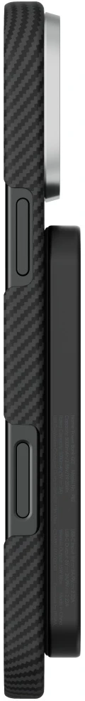 Powerbank PITAKA Aramid Fiber Qi2 MagSafe juodos spalvos-pilkos spalvos