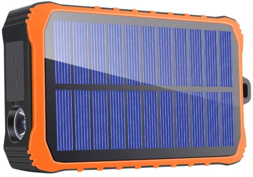 Solar powerbank 4smarts Prepper 12000mAh pilkas