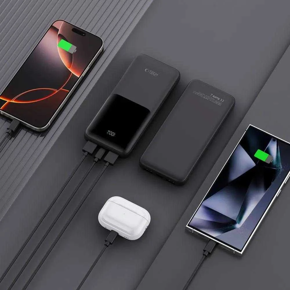 Powerbank Tech-Protect PB01 10000mAh 22.5W - juodas