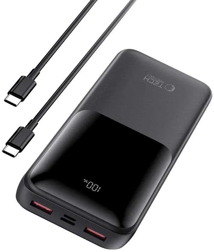 Powerbank Tech-Protect PB02 20000mAh 22.5W - juodas