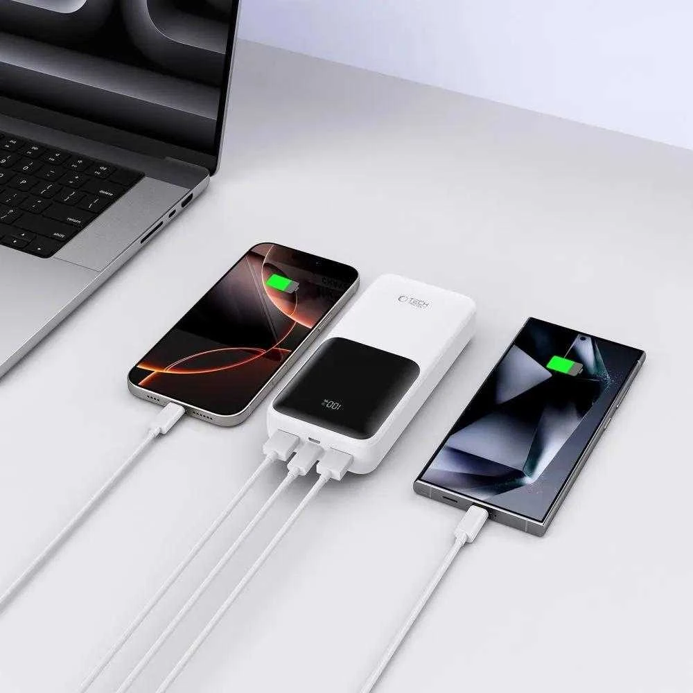 Powerbank Tech-Protect PB02 20000mAh 22.5W - baltas