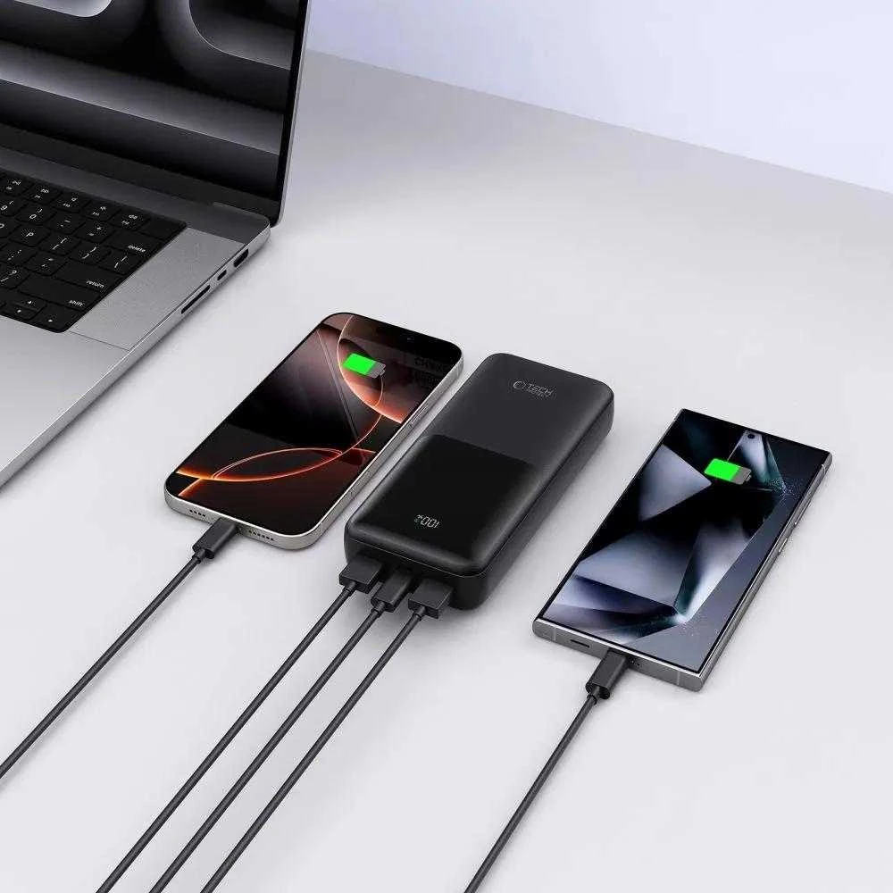Powerbank Tech-Protect PB02 20000mAh 22.5W - juodas