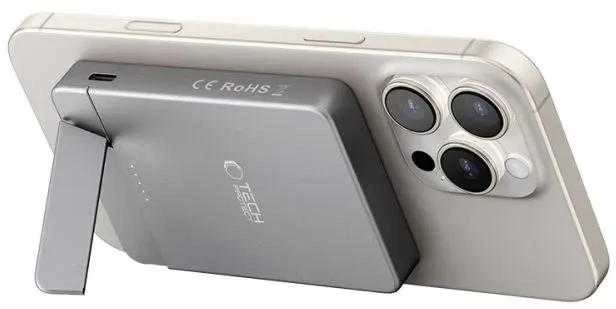 Powerbank Tech-Protect PB14 LifeMag MagSafe 5000 mAh - pilka