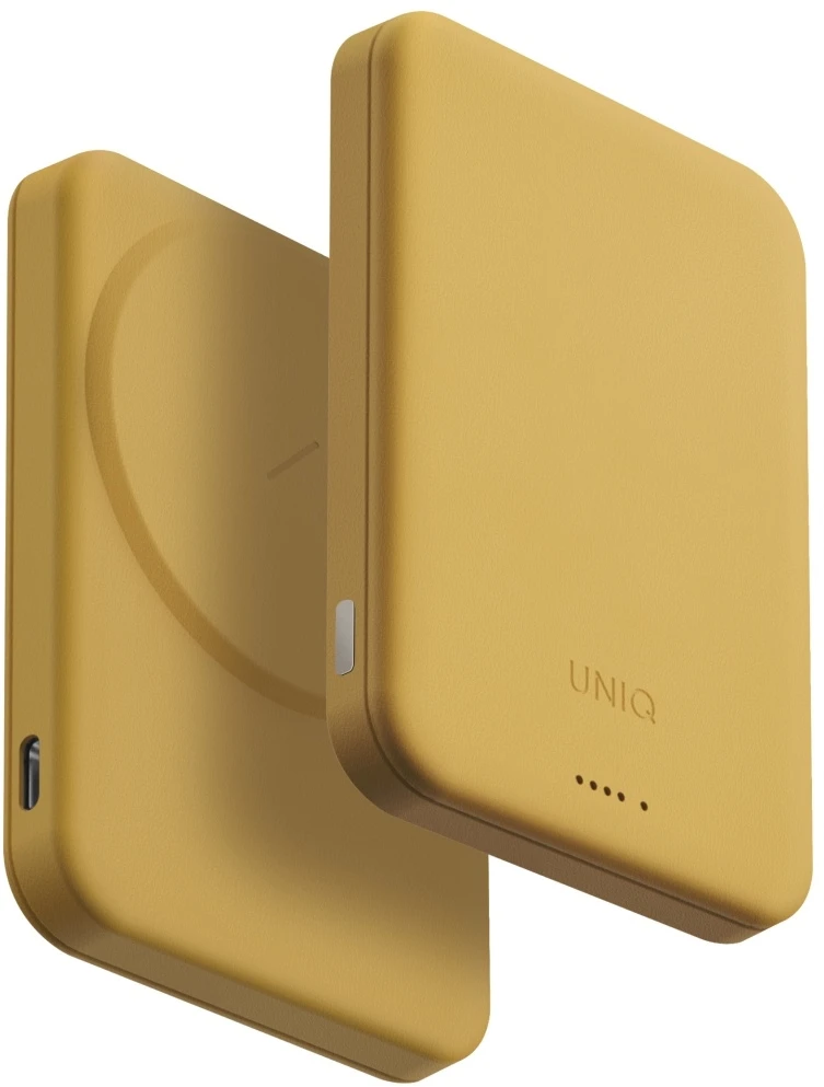 Uniq Lyden Lexa Magnetic 5000mAh PD USB-C MagSafe Power Bank – Geltona