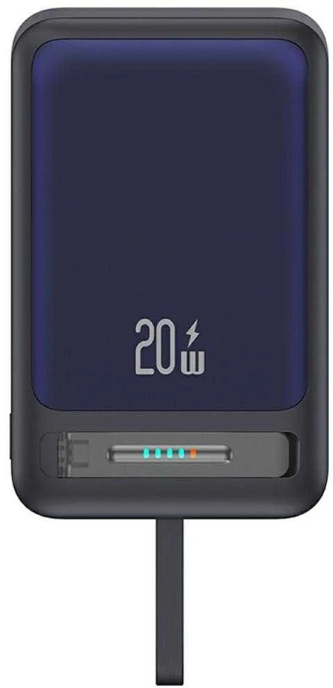 Powerbank USAMS XM Series CD219 10000mAh Magnetic Wireless juodos spalvos