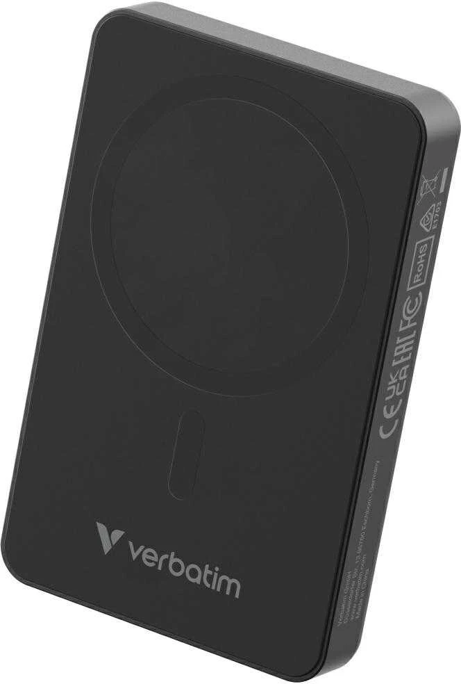 Powerbank Verbatim Charge n Go Essentials 10000mAh Magnetic Wireless juodos spalvos 32227