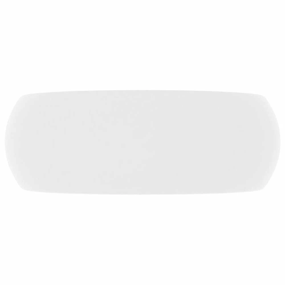 Prabangus praustuvas, matinis baltas, 40x15cm, keramika
