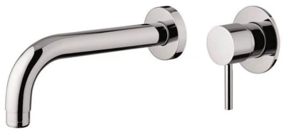 Praustuvo maišytuvas montuojamas iš sienos Flexdoccia Matrix 33310.05.2CR+00400.05.2CR, chromas
